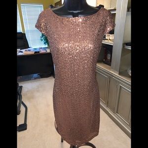 Bronze sequined dress by Ralph Lauren size 10
